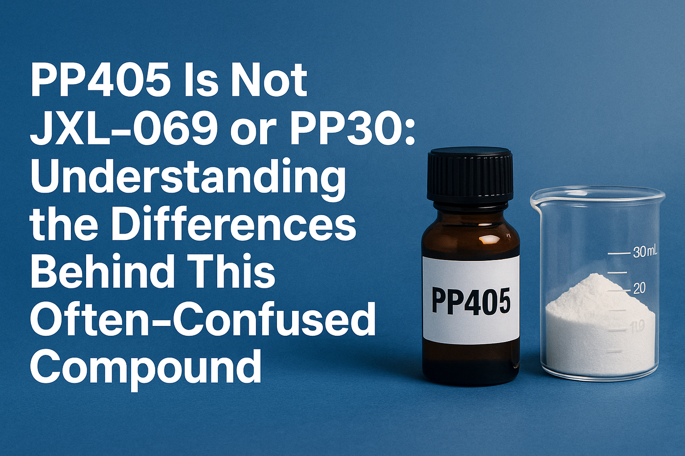 PP405 Is Not JXL-069 or PP30: Understanding the Differences Behind This Highly Confused Compound