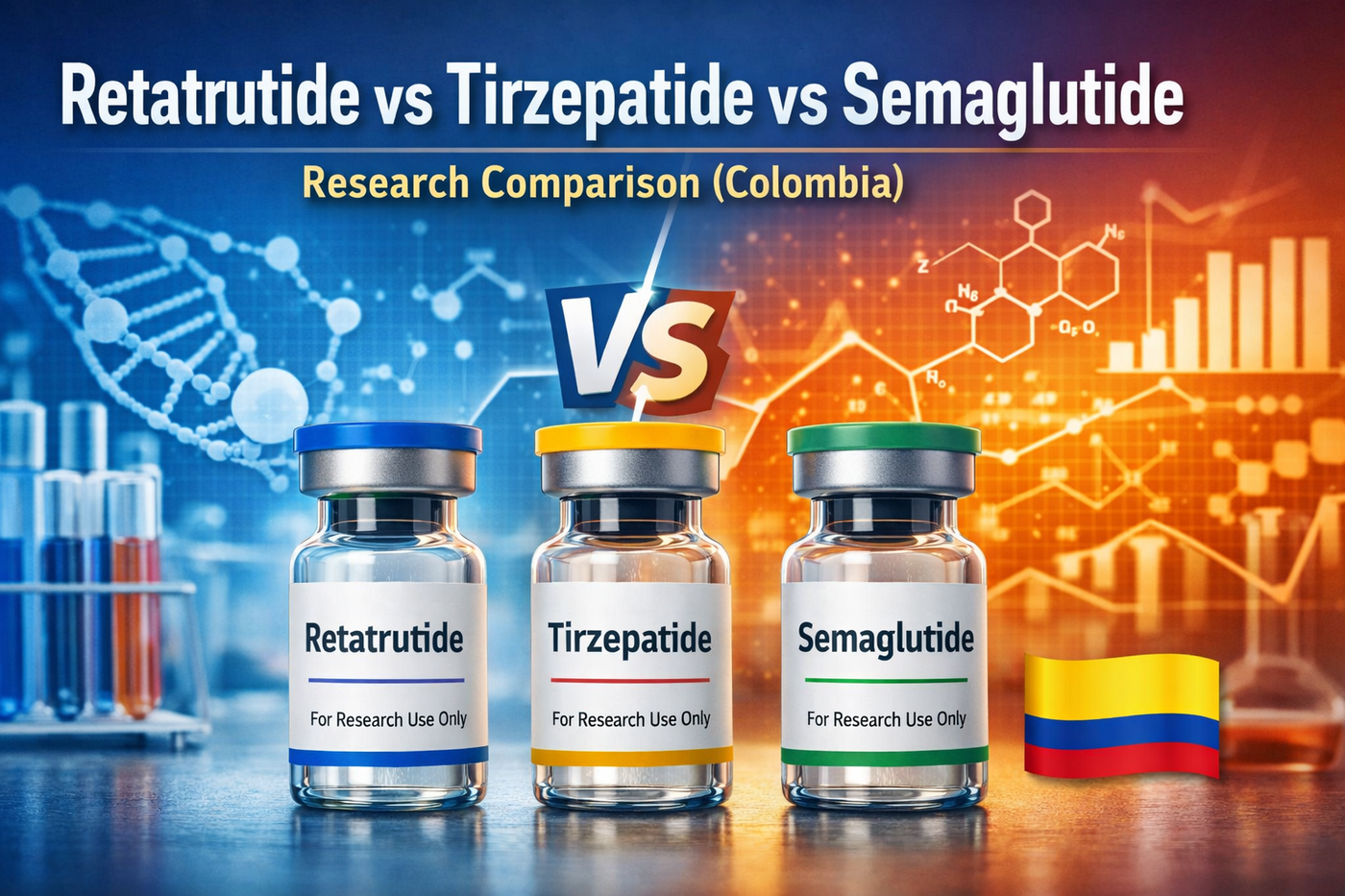 Retatrutide vs Tirzepatide vs Semaglutide - Key Differences for Research (Colombia)