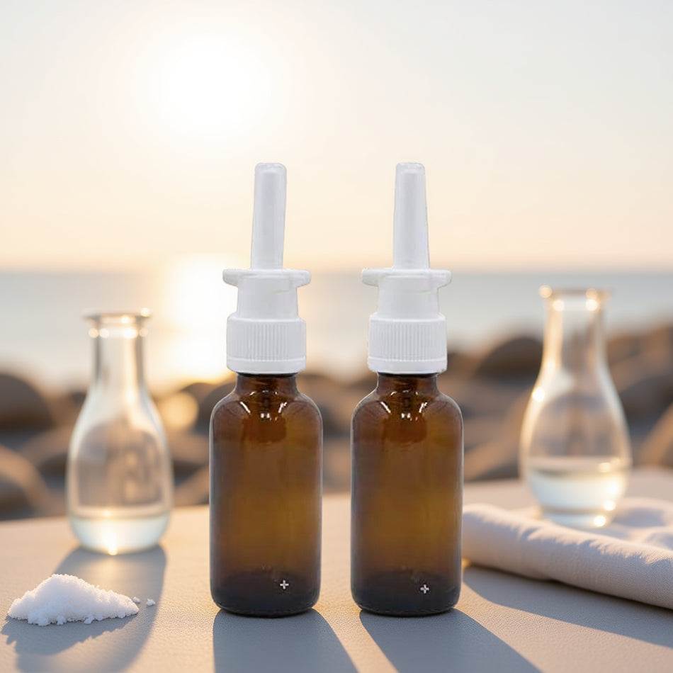 Empty Nasal Spray Bottles – 10ml (Amber Glass)
