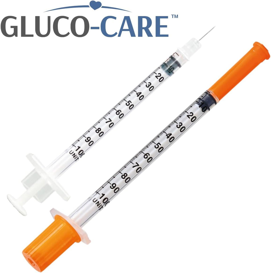 Jeringas de 1 ml/cc, 30 G x 1/2'' (12,7 mm), tapa naranja 