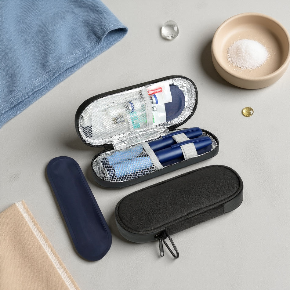 Peptide and Insulin Travel Cooler Case – With 2 Reusable Ice Packs